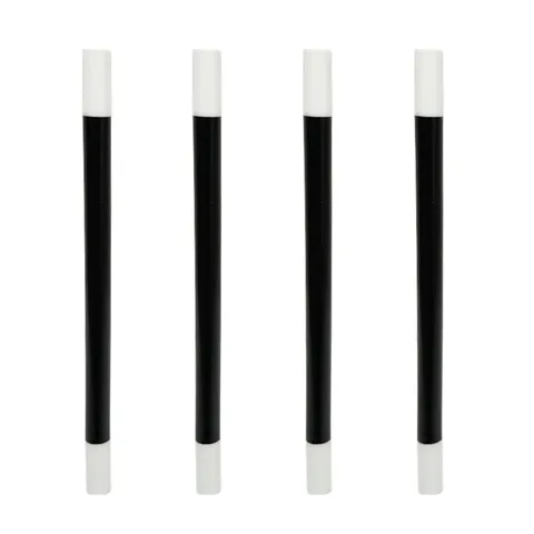 Varita Mágica Clásica De Plástico Negro Y Blanco Accesorio De Disfraz Para Actuación De Mago Cosplay Fiesta
