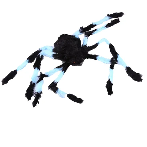 Halloween Plush Spider Decoration Haunted House Props Scary Large Spider Model For Party Scene Layout Multi-Colored Styles Decor