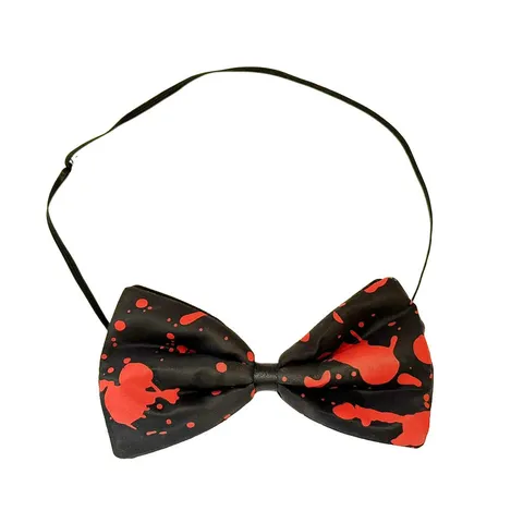 Halloween Bloodstain Witch Hat Spooky Wizard Hat With Matching Splatter Bowtie Costume Accessories For Party Decor Adults Kids