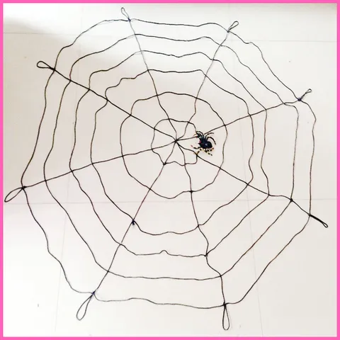 Halloween Giant Spider Web Decoration With Small Spiders Plastic Nylon Line Cobweb Prop For Outdoor Yard Party Horror Decor
