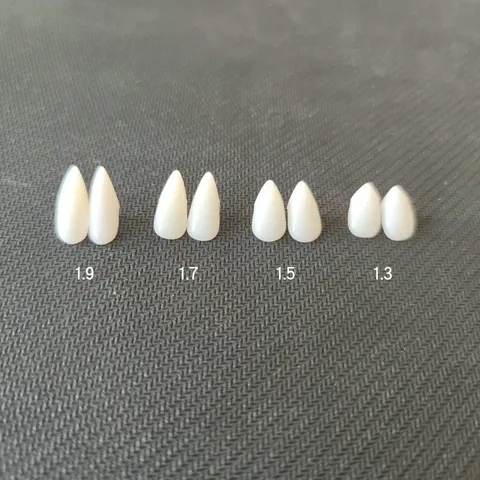 Halloween Vampire Fangs Cosplay Props Plastic Scary False Teeth With Adhesive For Party Costume Decoration White