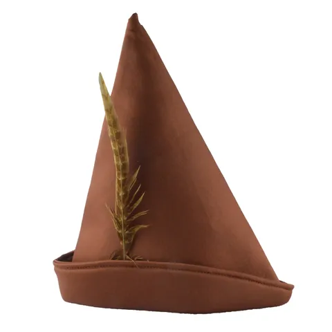 Halloween Party Feather Slanted Hat Retro Pirate Captain Indian Chief Cosplay Costume Hat For Adults Performance Accessory