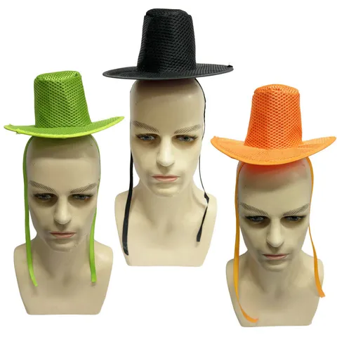 Novelty Korean Official Style Party Hat Mesh Mini Top Hat For Halloween Pet Performance Cosplay Headwear With Chin Strap