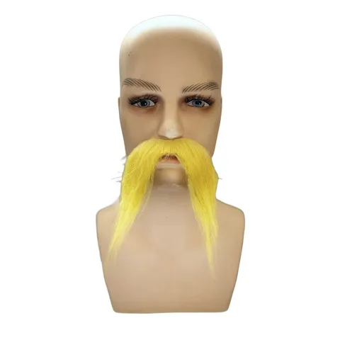 Barba Finta di Halloween Oggetti di Scena per Feste Baffi Realistici Sopracciglia per Mascherata Cosplay Decorazione Accessorio