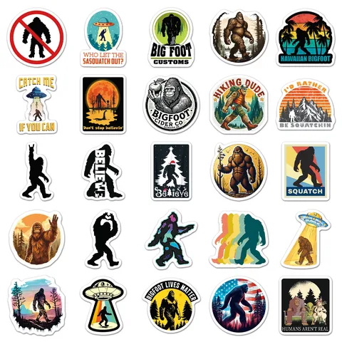 Waterproof Bigfoot Stickers Vinyl Decals Outdoor Cool Logo Luggage Helmet Skateboards Laptop Decal Aesthetic Decorative