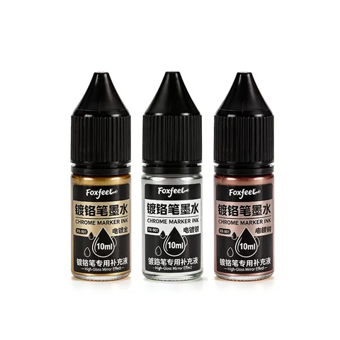 High Capacity Electroplating Pen Ink Refill Metal Repair Touch Up Coloring Marker Special Liquid Ink For Model Craft