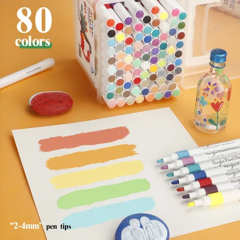 Acrylverf Marker Pennen Assorti Kleuren Kunst Markers Voor Rots Schilderen Canvas Glas Hout Keramiek Doe Het Zelf
