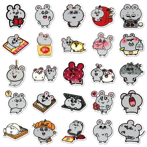 Waterproof Cartoon Meme Stickers Cute Animal Decals For Water Bottle Laptop Scrapbook Luggage Aesthetic Decoration