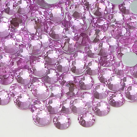 Glass Flatback Rhinestones Round Crystal Gems For Nail Art Phone Case DIY Crafts Jewelry Accessories