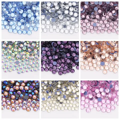 Dmc Flat Back Glass Crystals Hotfix Rhinestones For Diy Craft Nail Art And Garment Clothing Decoration