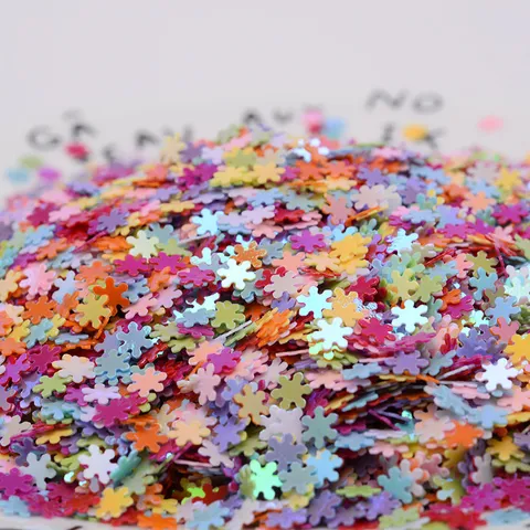 Laser Schneeflocke Nagel Pailletten Bunte Glitzer Flocken Holografische Glänzende Teile Für DIY Handwerk Nagelkunst Dekoration