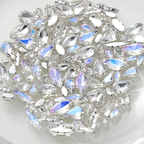 Strass in Acrilico DIY Retro Piatto Artiglio Trapano Cristallo Pietre Per Vestiti Scarpe Borse Custodia Per Telefono Accessori Artigianali