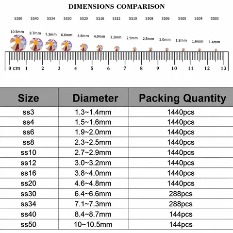 Glass Flatback Rhinestones For Nail Art DIY Phone Case Crafts Decoration Multi-Cut Crystal Rhinestone Accessories