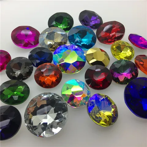 Glas Strasssteine Blumenform Flache Rückseite Kristallsteine DIY Braut Haaraccessoires Basteln Strass Edelsteine