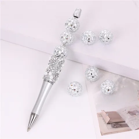 Polymer Clay Disco Ball Beads Rhinestone Mirror Ball Loose Beads For DIY Phone Case Necklace Jewelry Making