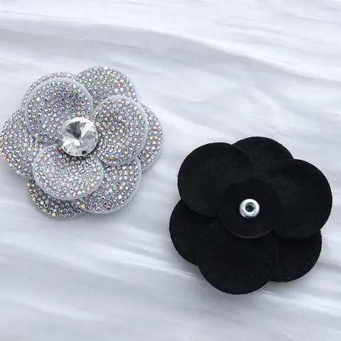 Sparkling Rhinestone Flower Shoe Charms DIY Hair Clip Accessories Crystal Bowknot Shoe Decoration