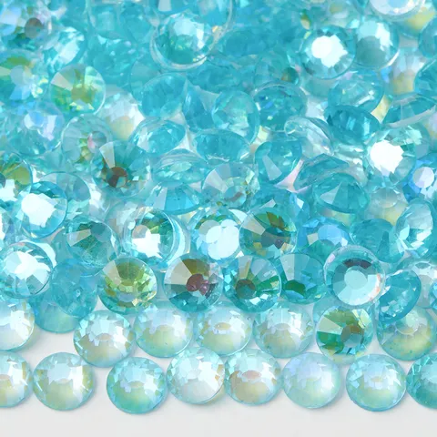 Colorful Aurora Flatback Glass Rhinestones Sparkly Craft Gems For DIY Nail Art Decoration