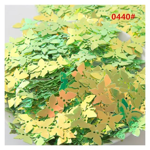 Colorful Butterfly Sequins Craft Flakes Glitter For Nail Art DIY Handmade Decoration Glass Resin Material