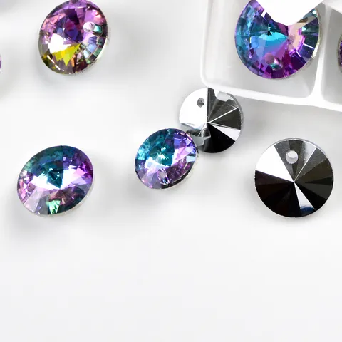 Glass Rhinestone Crystal Flatback Sewing Stones For DIY Craft Jewelry Making Accessories Multicolored Multicut Rhinestones