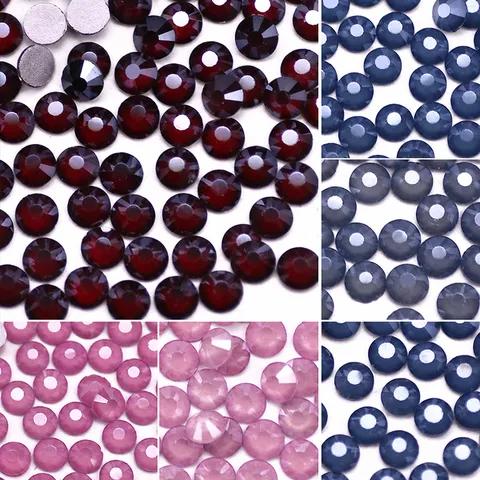 Glass Flatback Rhinestones For Nail Art DIY Phone Case Crafts Decoration Multi-Cut Crystal Rhinestone Accessories