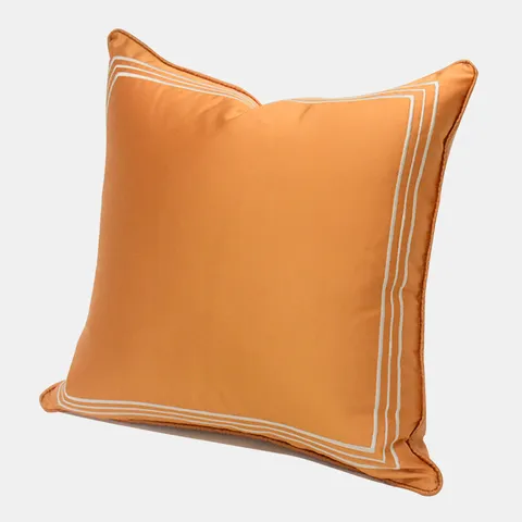 Moderno Minimalista Bordo Geometrico Ricamato Fodera per Cuscino Quadrato Federa per Divano Casa Soggiorno Camera da Letto Arredamento