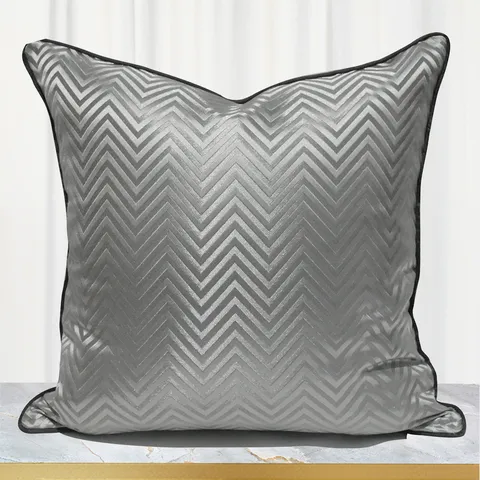 Fodera per Cuscino da Divano in Lusso Leggero Moderno Fodera a Righe Poliestere per Soggiorno d'Hotel Home Decor