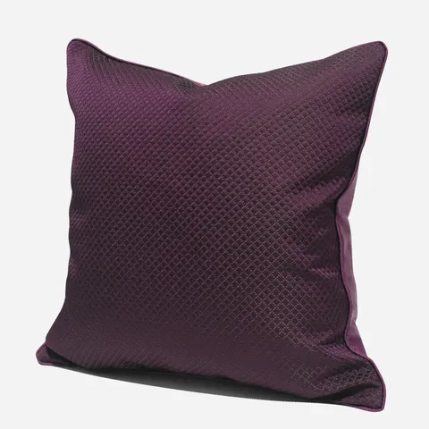 Purple Plaid Square Throw Pillow Cover Modern Minimalist Decorative Cushion Cover For Bedroom Living Room Home Decor