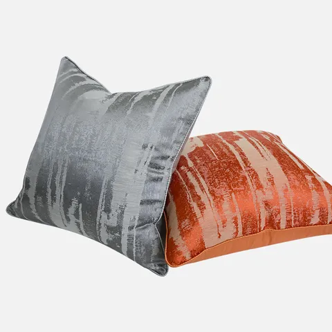 Federa per Cuscino in Rasodi Moderno Minimalista Geometrico Astratto a Strisce per Soggiorno Camera da Letto Divano Decorazione