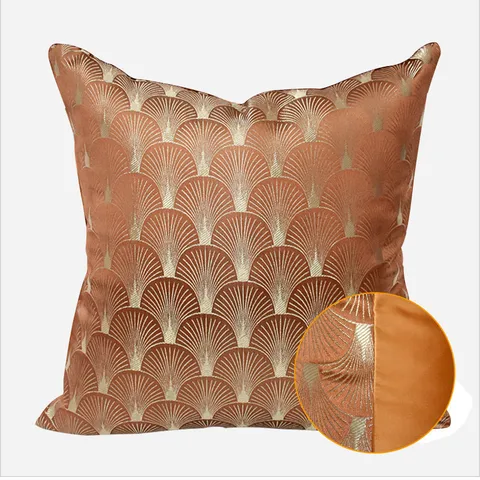 Moderno Minimalista Fodera per Cuscino da Divano Motivo Ventaglio Art Deco Fodera Decorativa in Poliestere per Soggiorno Camera da Letto Arredamento Casa