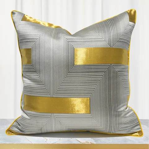 Fodera per Cuscino a Righe Geometriche Moderno Minimalista Fodera per Cuscino Quadrato Decorativo Per Divano Soggiorno Camera da Letto