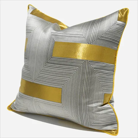 Fodera per Cuscino a Righe Geometriche Moderno Minimalista Fodera per Cuscino Quadrato Decorativo Per Divano Soggiorno Camera da Letto