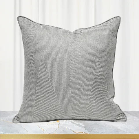 Funda de Cojín Decorativa Geométrica Moderna Minimalista Lujo Hotel Sala Sofá Funda de Cojín Ribete