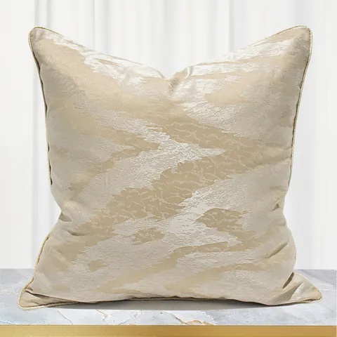 Modern Luxury Abstract Striped Sofa Pillow Cover Jacquard Cushion Cover Living Room Decorative Throw Pillow Case