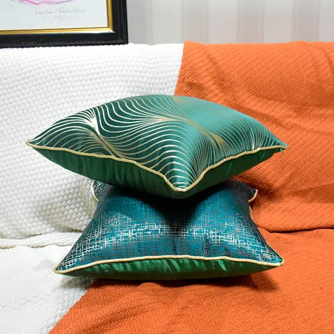 Modern Luxury Throw Pillow Cover Jacquard Geometric Pattern Cushion Case For Sofa Bed Living Room Home Decor