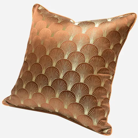 Fodera per Cuscino Decorativo con Motivo Geometrico Moderno Minimalista Fodera per Cuscino per Divano di Lusso con Foglia d'Oro per Soggiorno