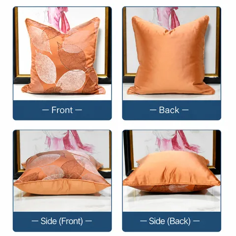 Moderna e Lussuosa Fodera per Cuscino Decorativo con Motivo a Vene Fogliare Fodera Quadrata per Divano da Soggiorno Decorazioni per la Casa
