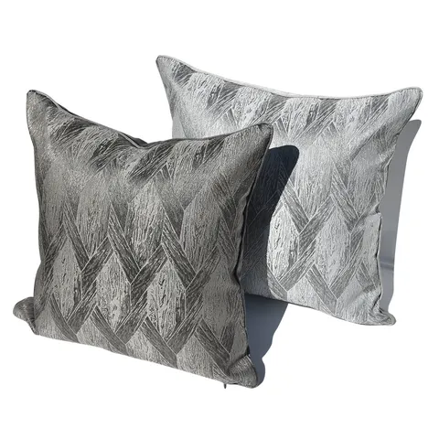 Moderno Minimalista Grigio Scuro Cuscino Divano Geometrico Astratto Decorativo Federa Morbido Poliestere Casa