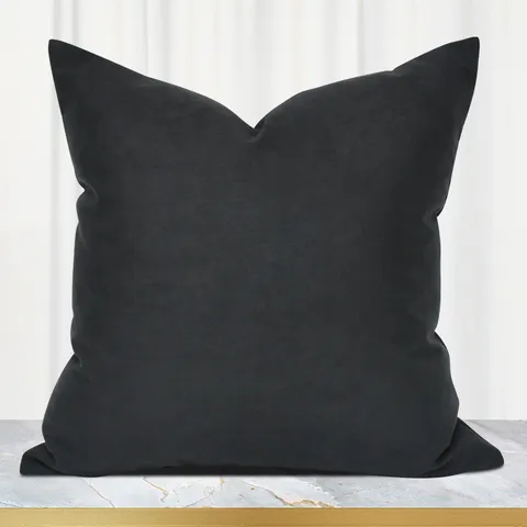 Effen Polyester Kussenhoes Modern Minimalistisch Decoratief Vierkant Kussenkloop Voor Bank Woonkamer Huisdecoratie