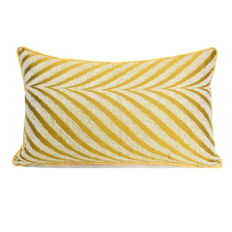 Fodera Per Cuscino A Righe Stile Nordico Moderno Minimalista Federa Decorativa Per Divano Letto Arredamento Casa Giallo Grigio