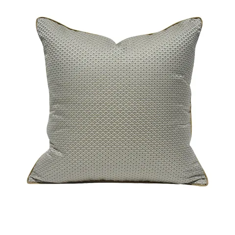 Modern Minimalist Geometric Throw Pillow Cover Grey Brown High Precision Jacquard Cushion Case For Sofa Living Room