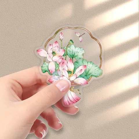 Transparent Chinese Style Ink Landscape Decorative Stickers Retro PET Waterproof Journal DIY Scrapbooking Stickers
