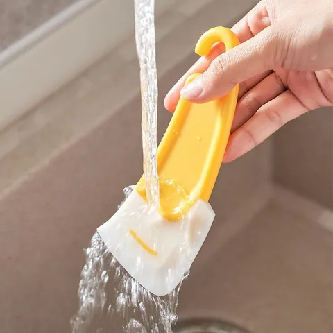 Spatola da Forno in Silicone Raschietto per la Pulizia del Fondo della Pentola da Cucina Resistente al Calore Antiaderente con Foro per Appendere