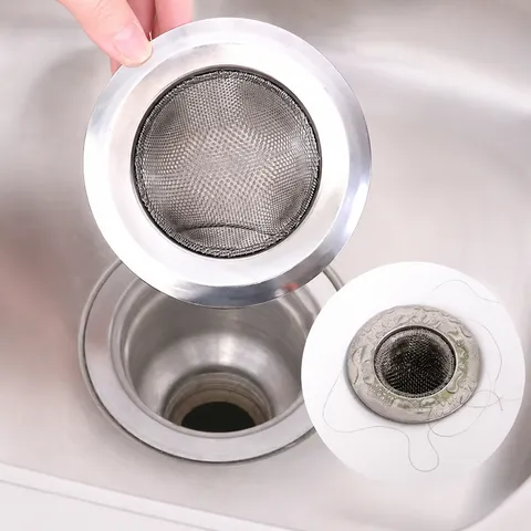 Stainless Steel Sink Filter Kitchen Basin Trash Strainer Anti-Clogging Drain Mesh Funnel Kitchen Tool For Home Use