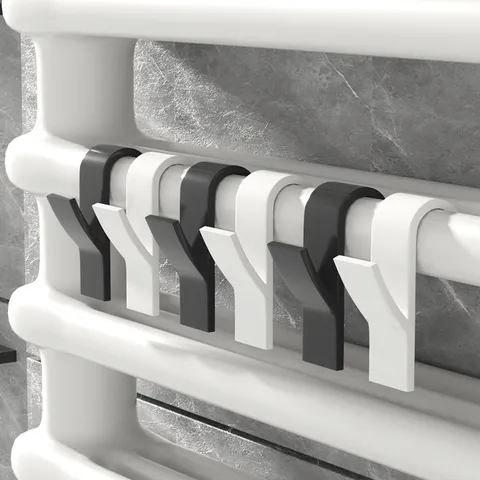 Colgador de Toallas para Radiador Doméstico Gancho de Plástico Montado en la Pared para Baño Almacenamiento en el Hogar