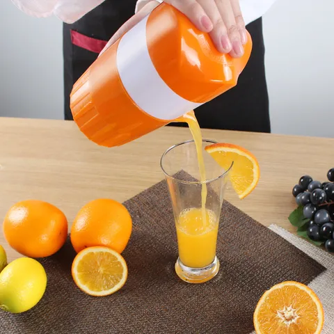 Exprimidor Manual de Naranjas Portátil Prensa Manual Limones Exprimidor de Frutas de Plástico