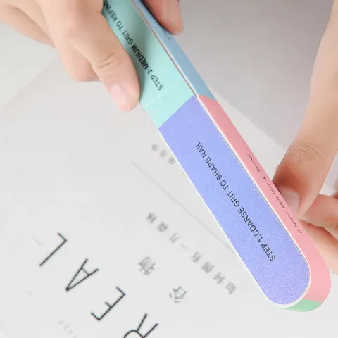 Seven Sided Sponge Nail File Professional Sanding Strip Buffer Block Manicure Polishing Tool Nail Care Accessories