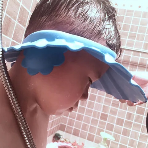 Baby Shampoo Cap Waterproof Bath Visor Adjustable Toddler Shower Hat Hair Washing Shield With Ear Protection