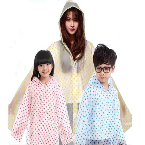 Chubasquero de Topos Portátil Mujer Adulto Senderismo Exterior Poncho Impermeable con Capucha