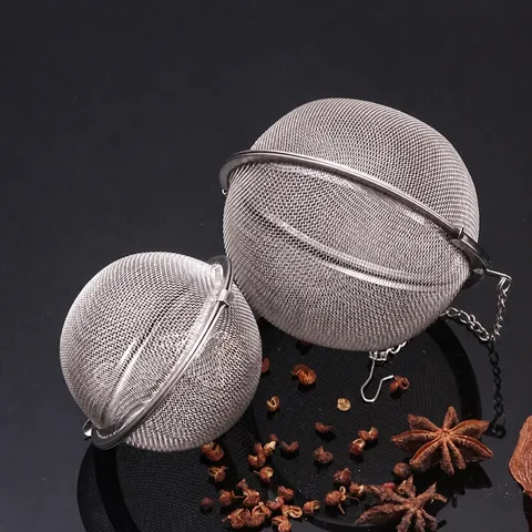 Stainless Steel Seasoning Ball Household Soup Stew Spice Infuser Mesh Strainer Kitchen Cooking Tool
