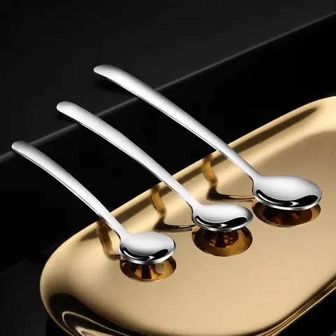 Cuillère d'Assaisonnement de Ménage en Acier Inoxydable Mini Cuillère à Café Petite Cuillère de Mesure pour Cuisine